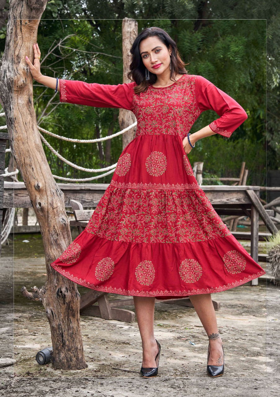 Nargis Fancy Festive Wear Wholesale Printed Designer Kurtis Catalog